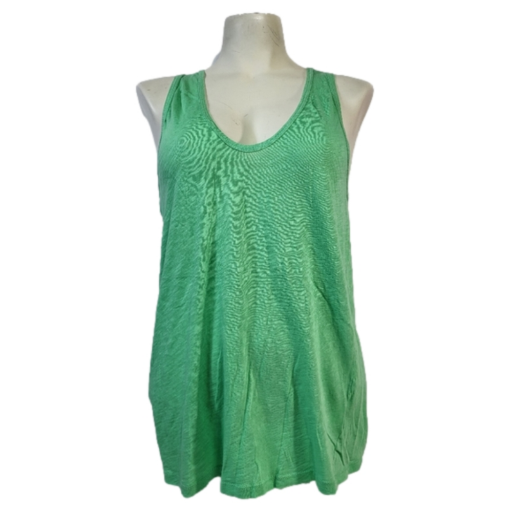 J Crew Vintage Cotton Green Tank Top